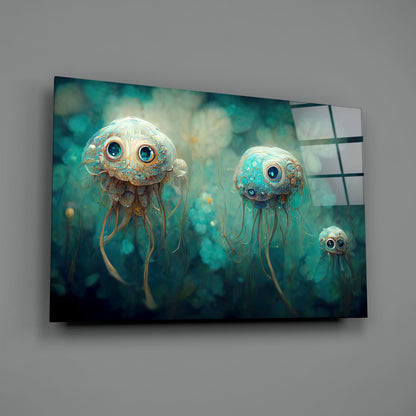 Jelly Eyes Glass Wall Art