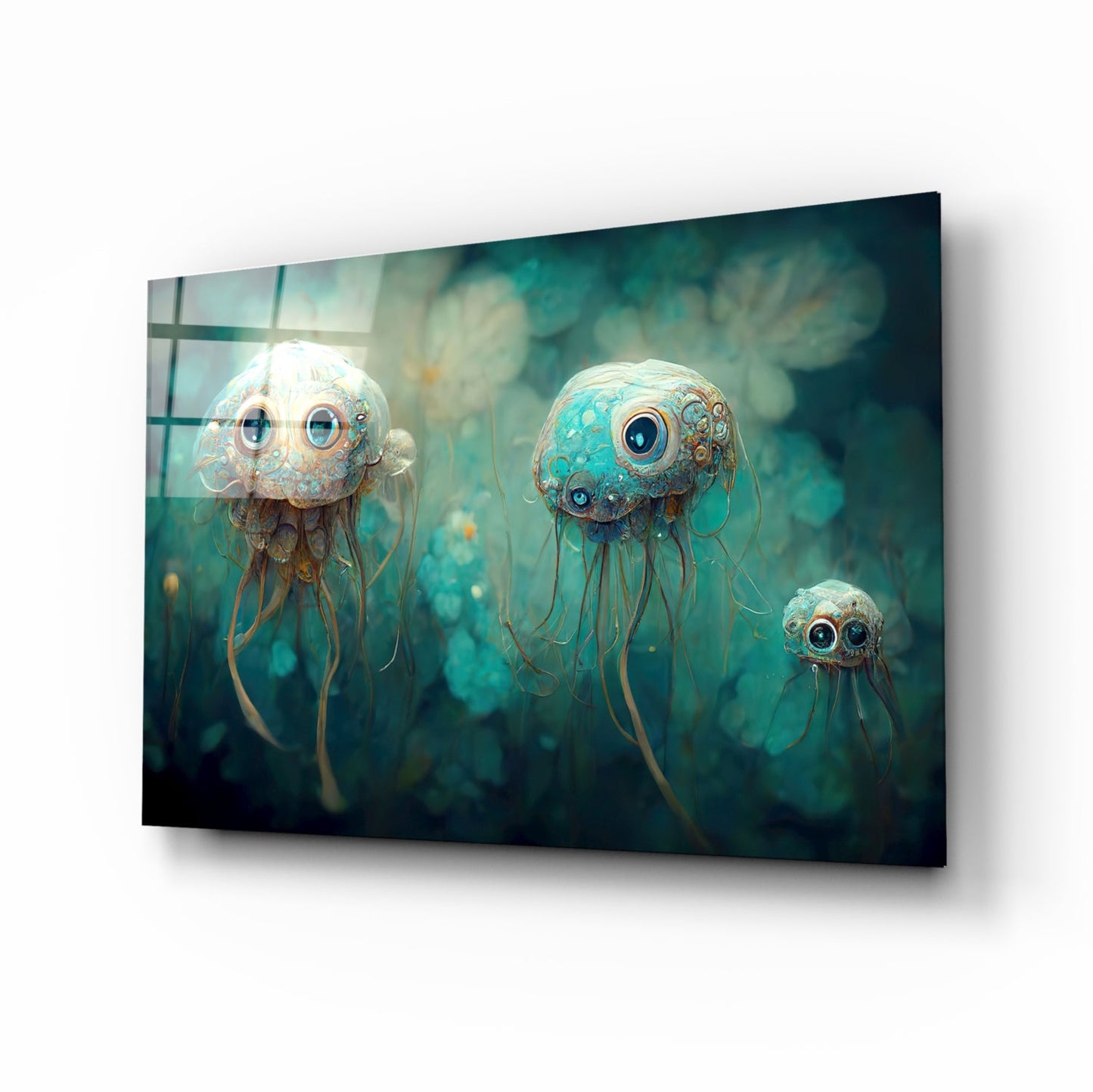 Jelly Eyes Glass Wall Art