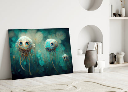 Jelly Eyes Glass Wall Art