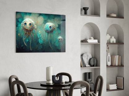 Jelly Eyes Glass Wall Art