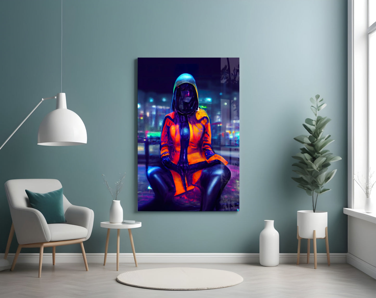 The Wait Glass Wall Art