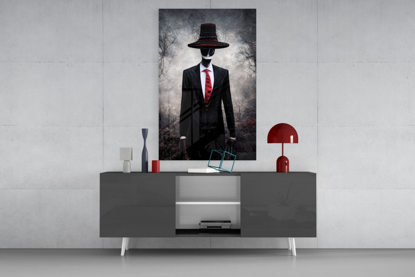 Negotiator Glass Wall Art