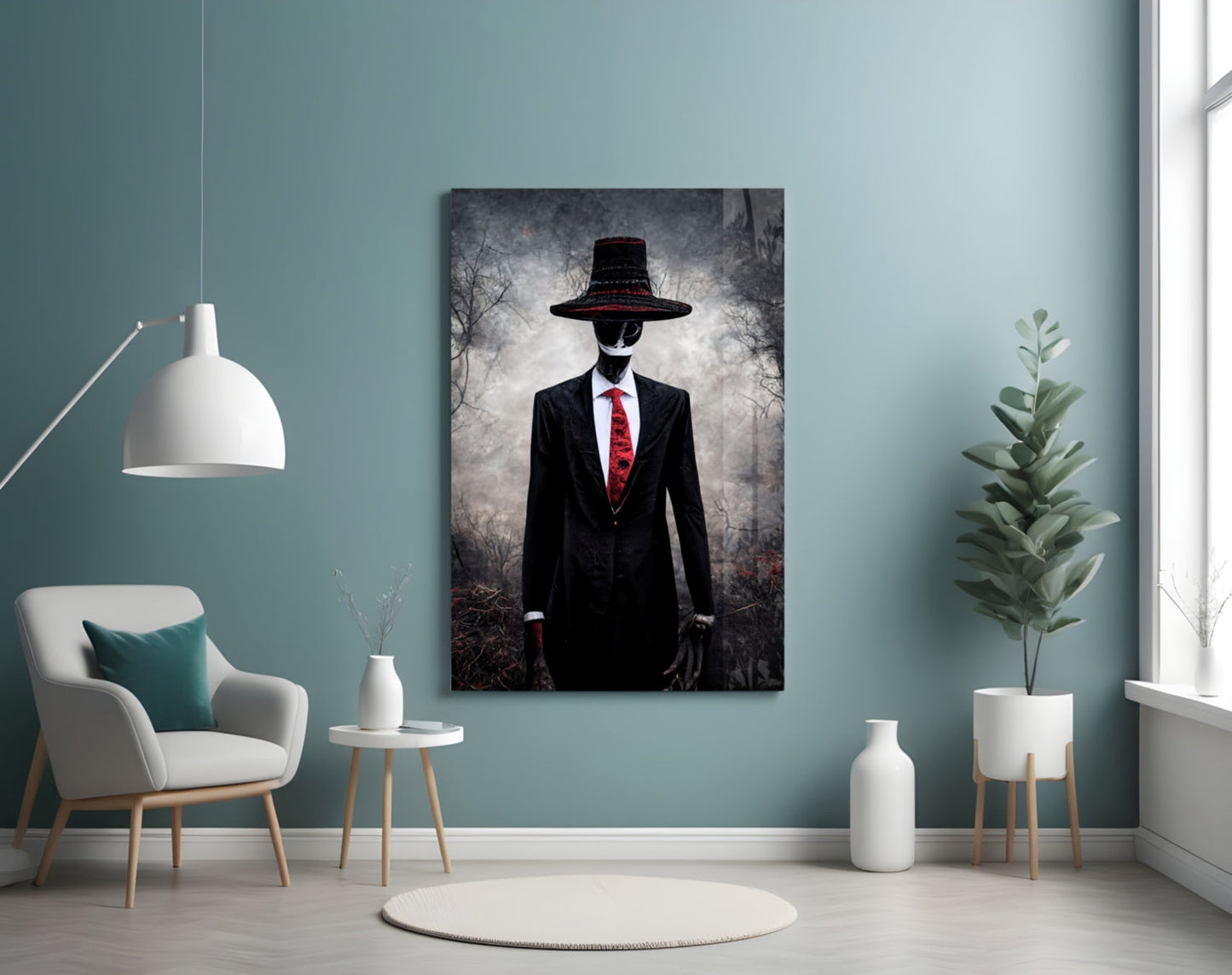 Negotiator Glass Wall Art