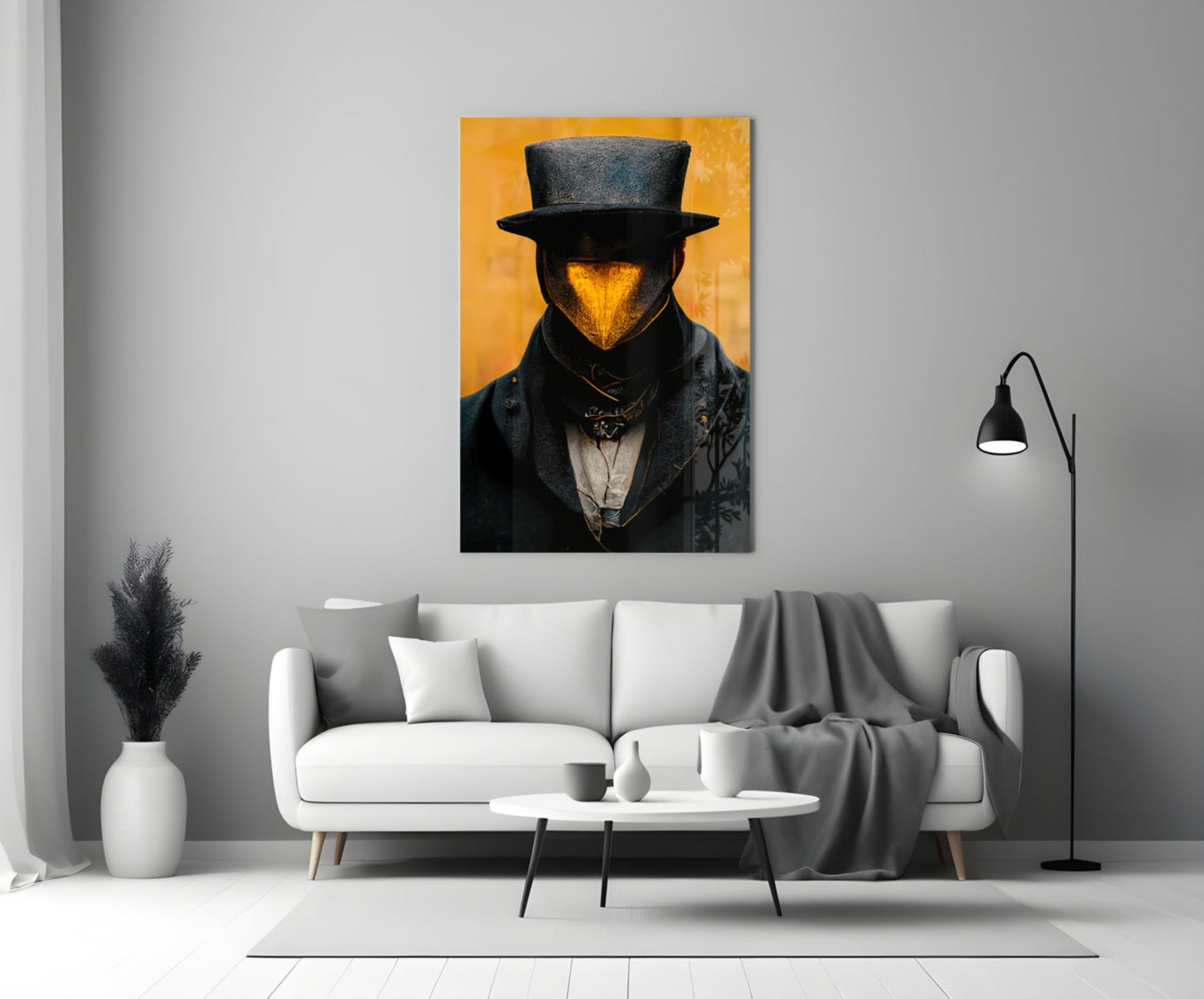 Mr. Beak Glass Wall Art