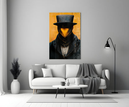 Mr. Beak Glass Wall Art
