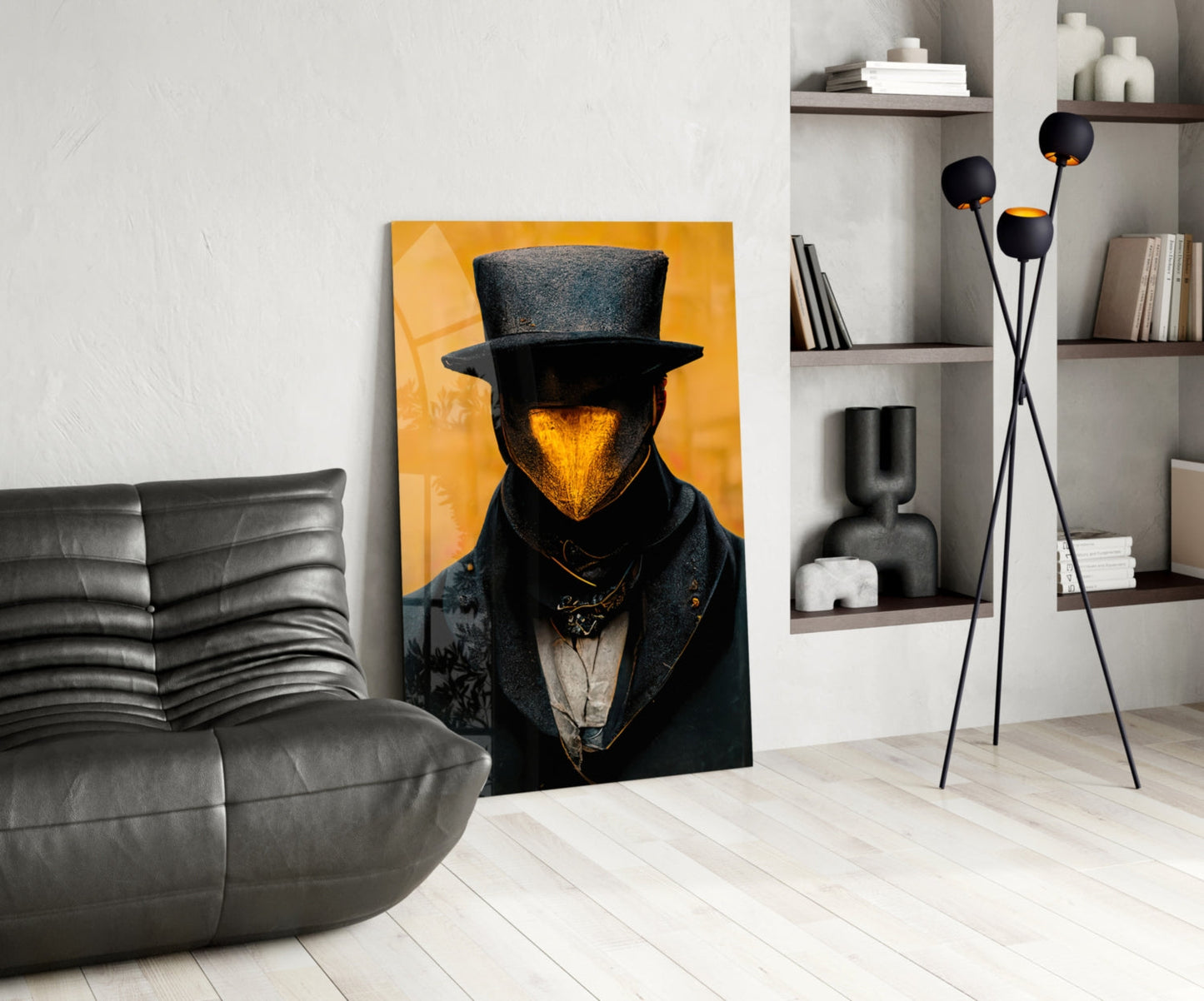 Mr. Beak Glass Wall Art