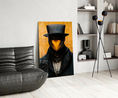 Mr. Beak Glass Wall Art