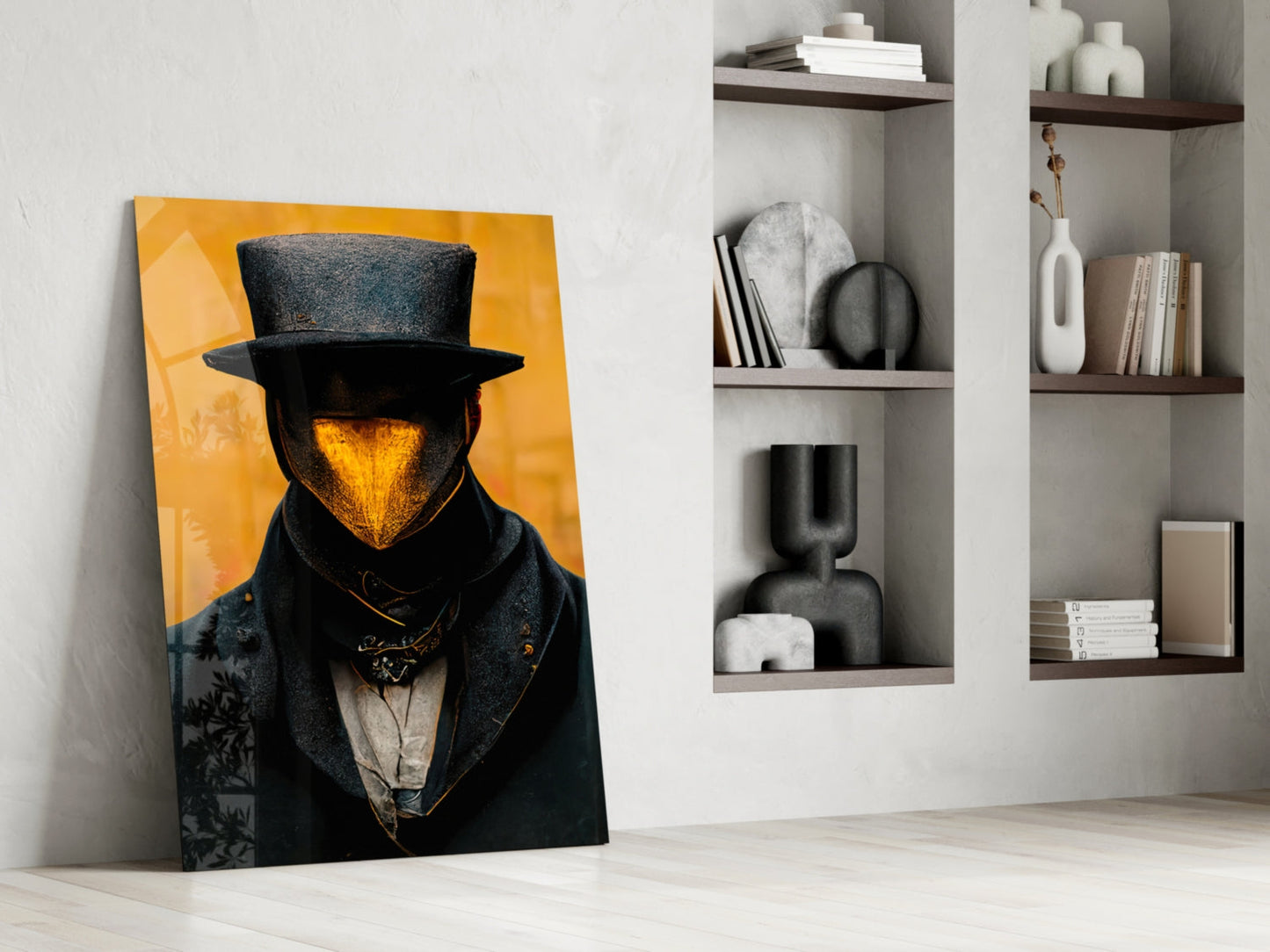 Mr. Beak Glass Wall Art