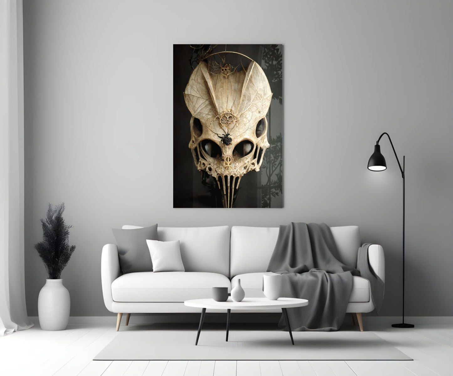 It's Skull Glass Wall Art