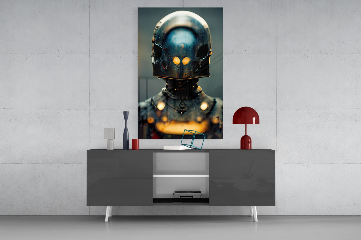 Fighter Glass Wall Art