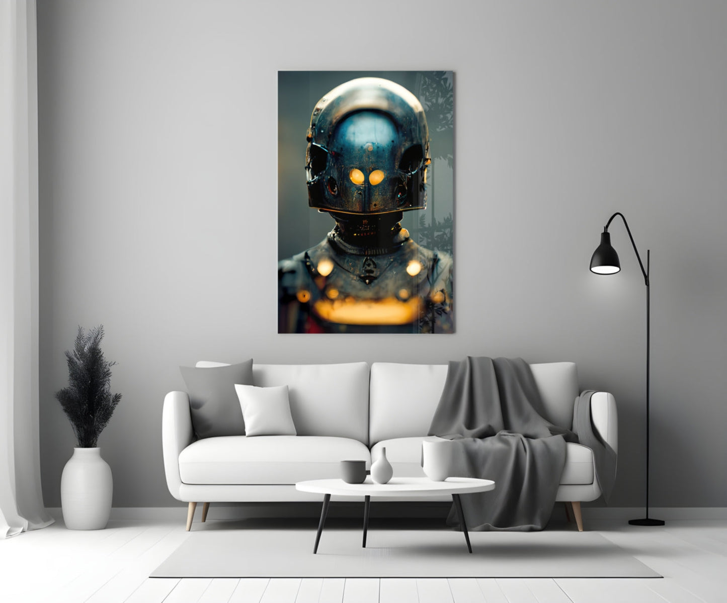 Fighter Glass Wall Art