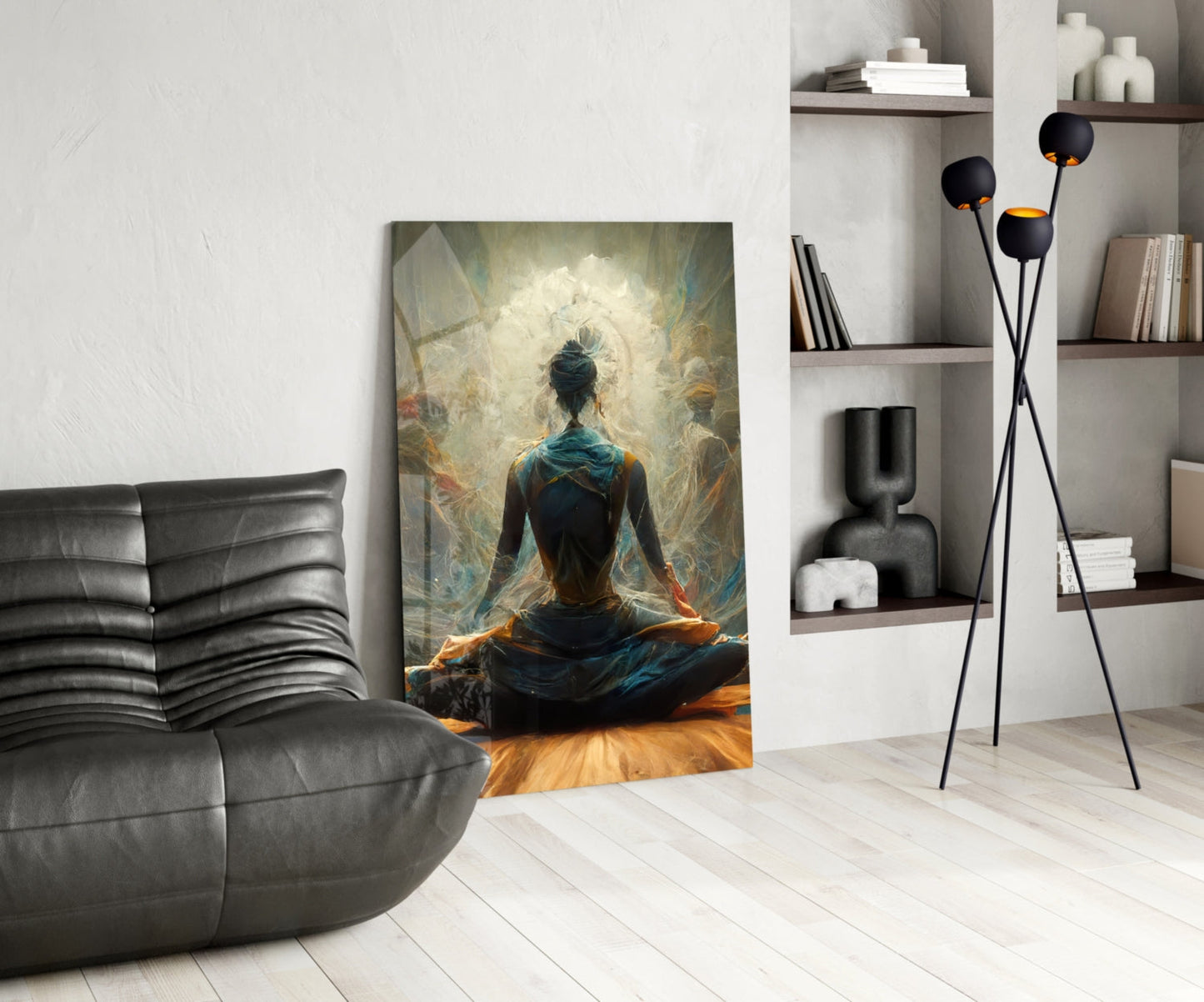 Meditation Glass Wall Art