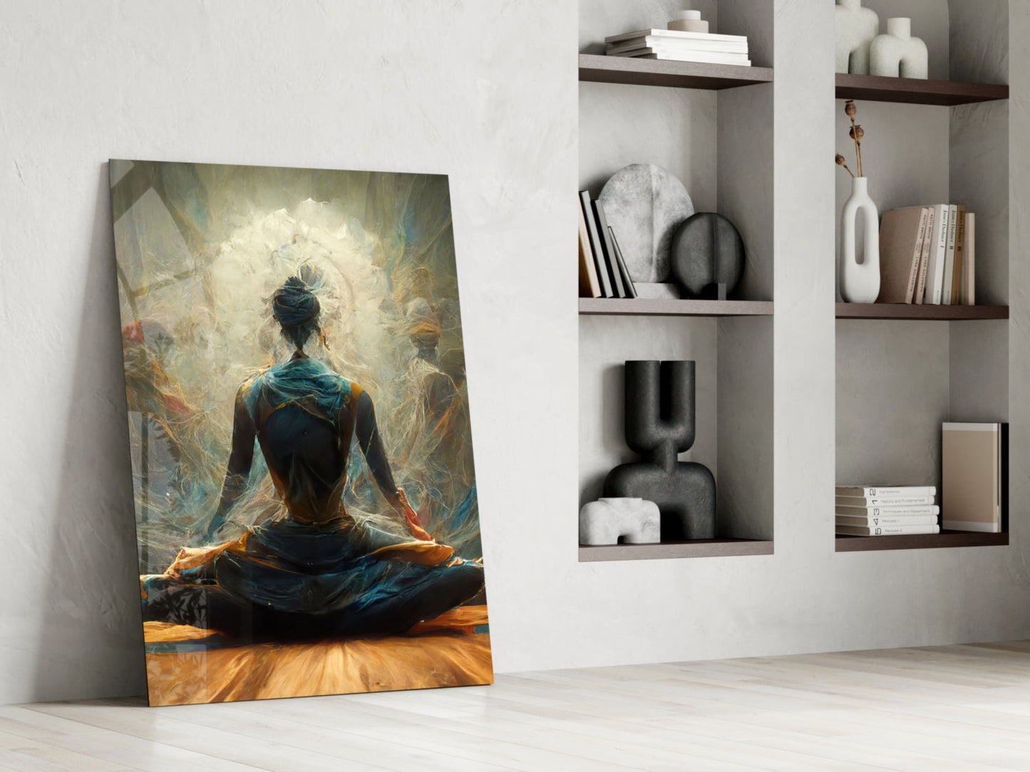 Meditation Glass Wall Art
