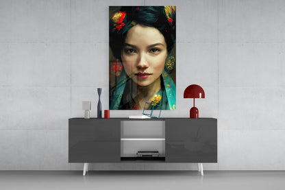Virtual Beauty Glass Wall Art