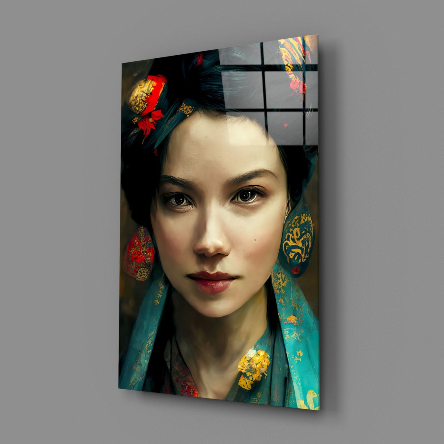 Virtual Beauty Glass Wall Art