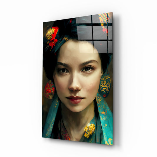 Virtual Beauty Glass Wall Art