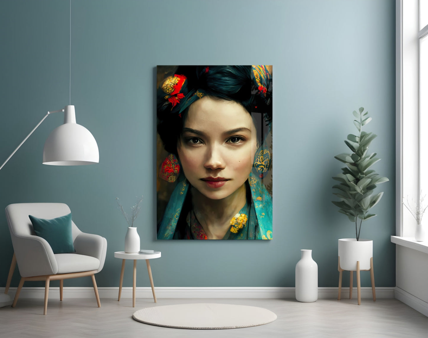 Virtual Beauty Glass Wall Art