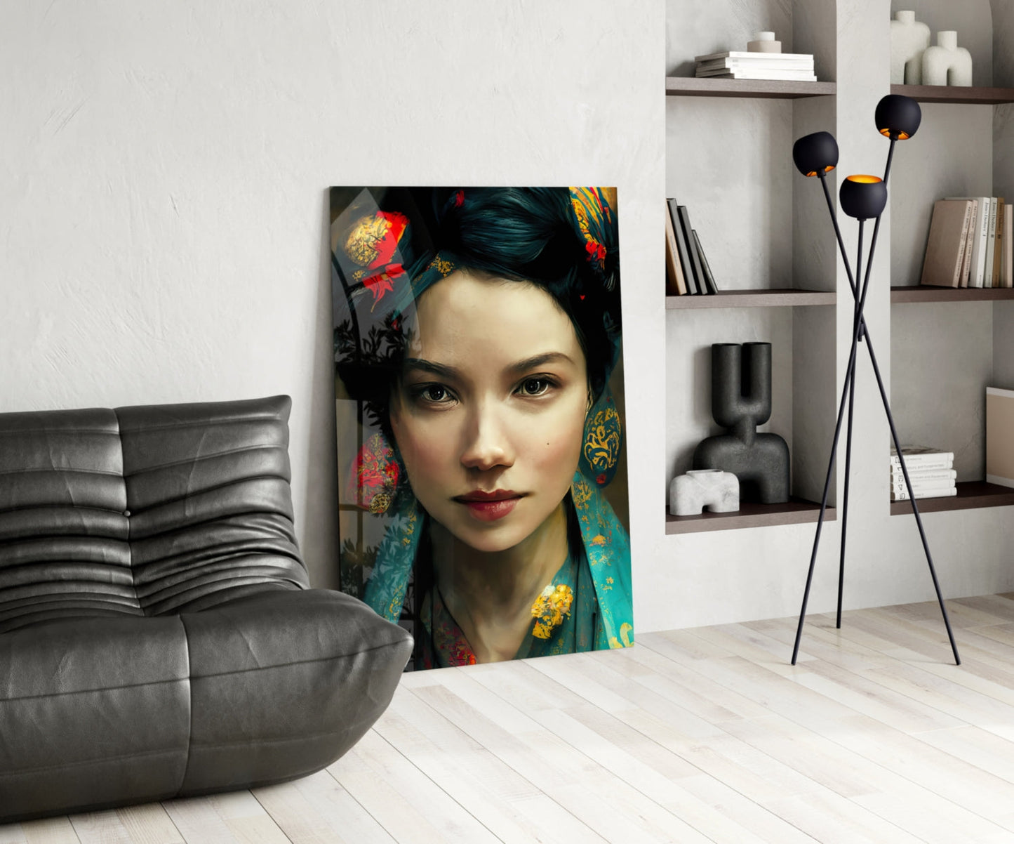 Virtual Beauty Glass Wall Art