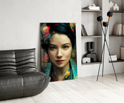 Virtual Beauty Glass Wall Art