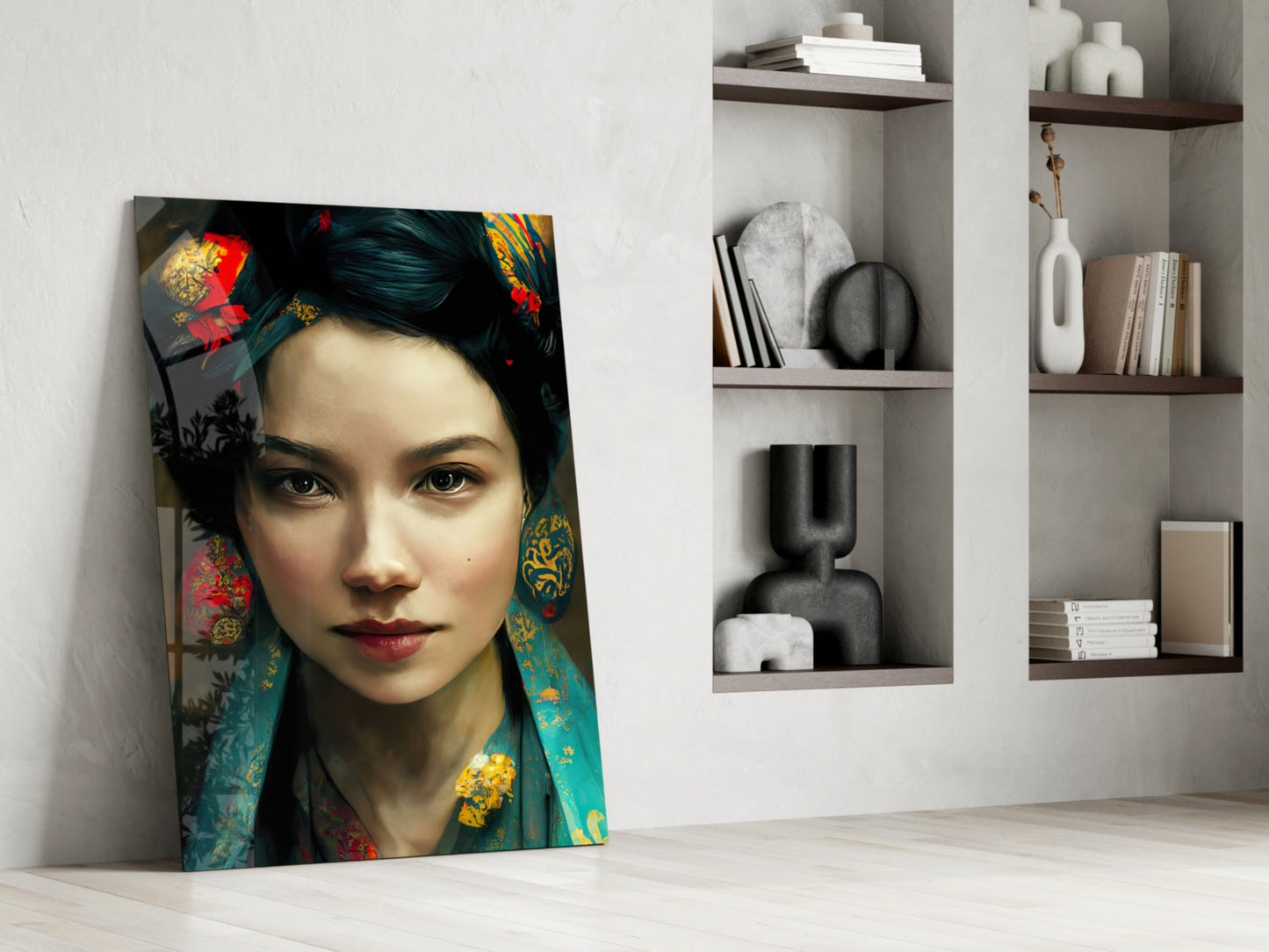 Virtual Beauty Glass Wall Art