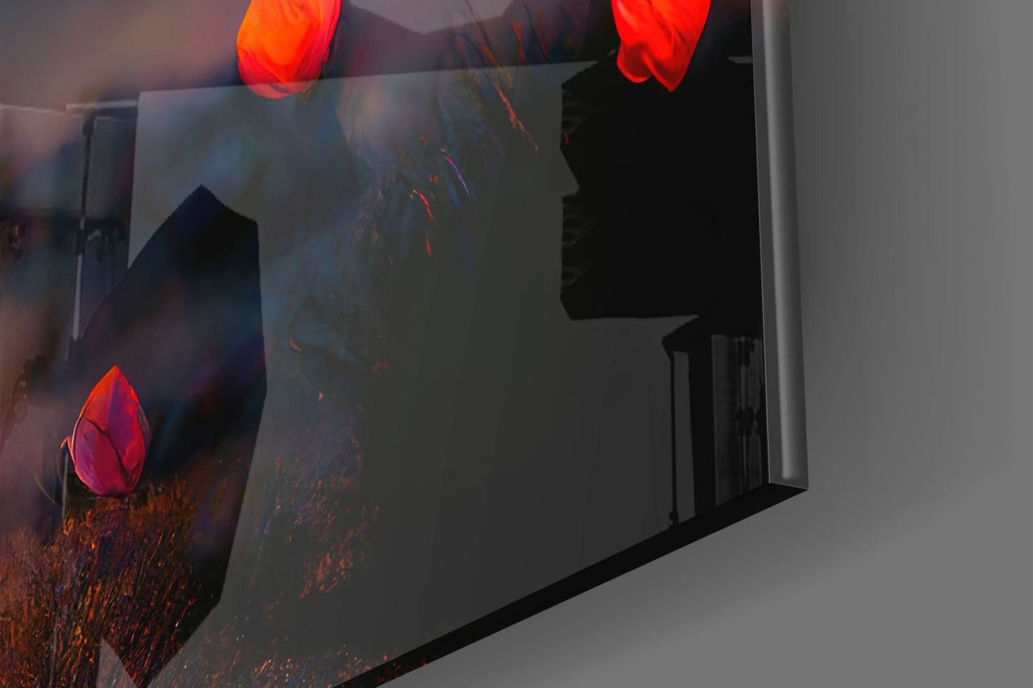 Towards Sunset Glass Wall Art