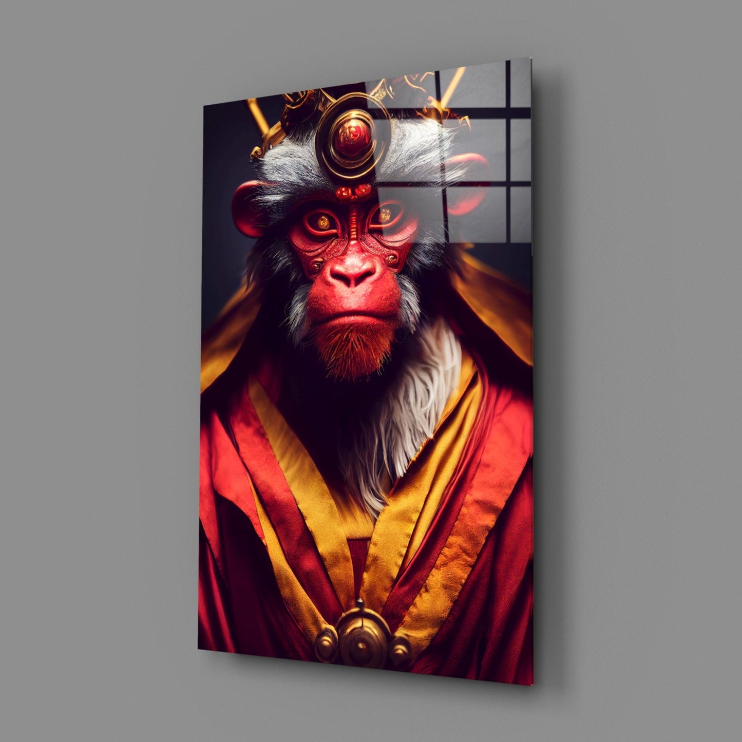 Ape King Glass Wall Art