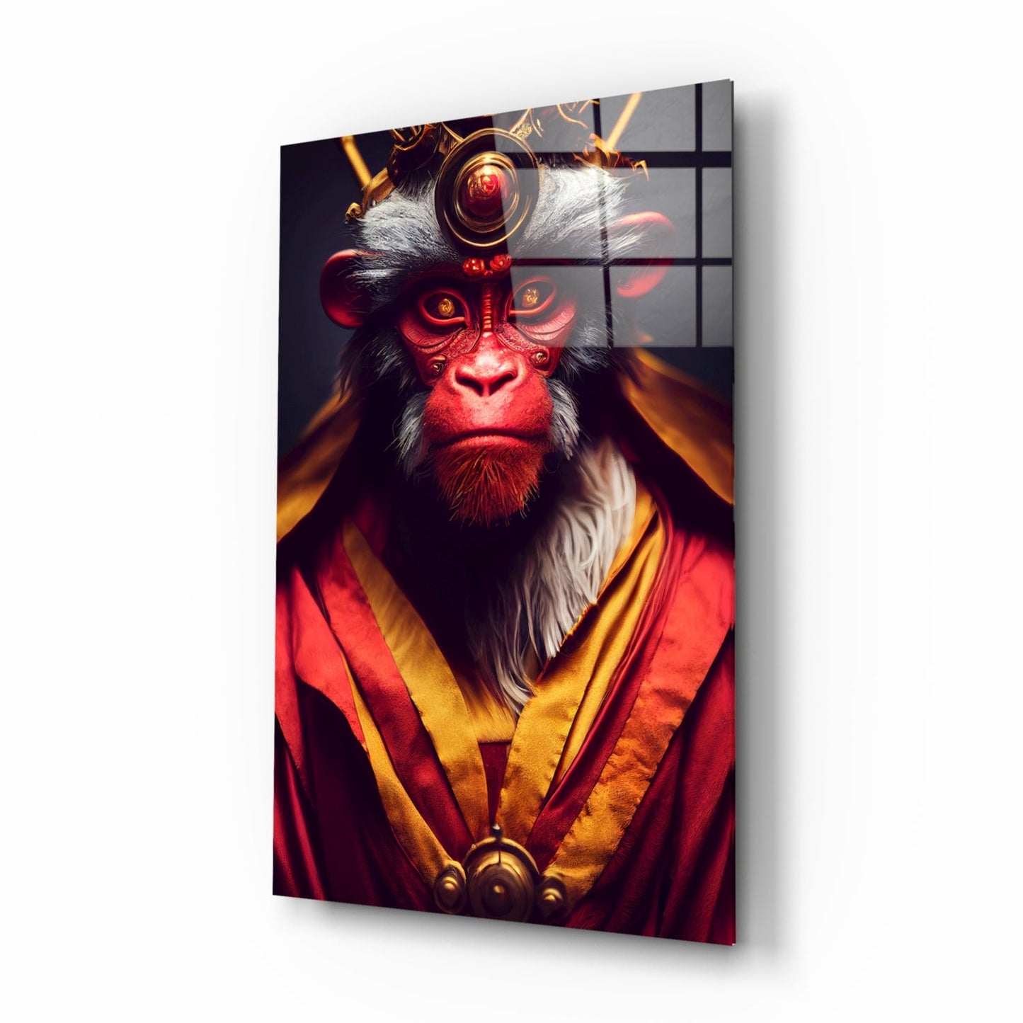 Ape King Glass Wall Art