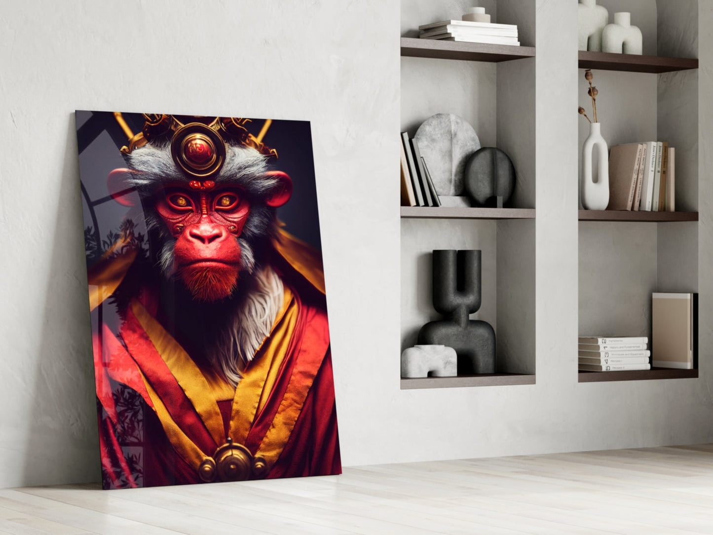 Ape King Glass Wall Art