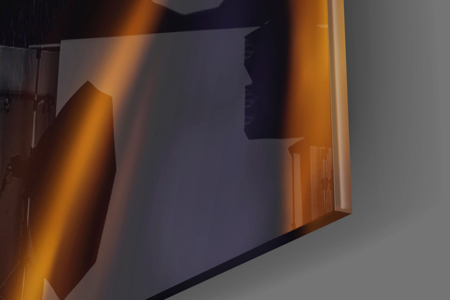 Angry Smile Glass Wall Art