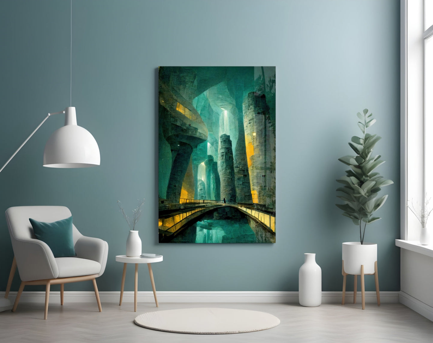 Underground Glass Wall Art