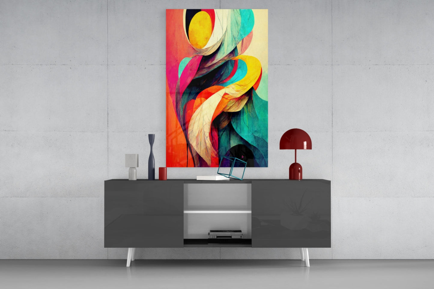 The Hug Glass Wall Art