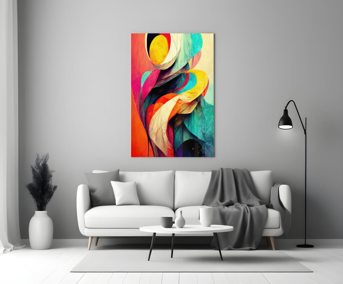 The Hug Glass Wall Art