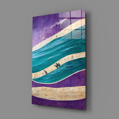 Waves Glass Wall Art
