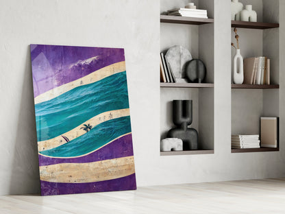 Waves Glass Wall Art