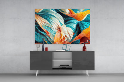Flowerish Glass Wall Art