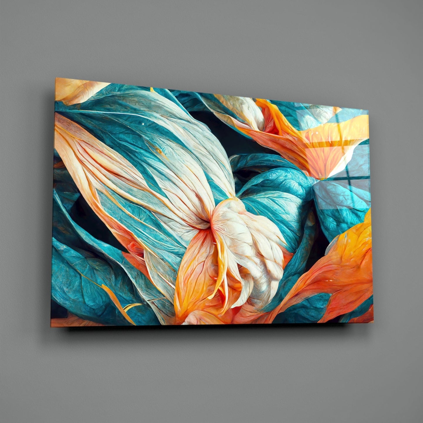 Flowerish Glass Wall Art