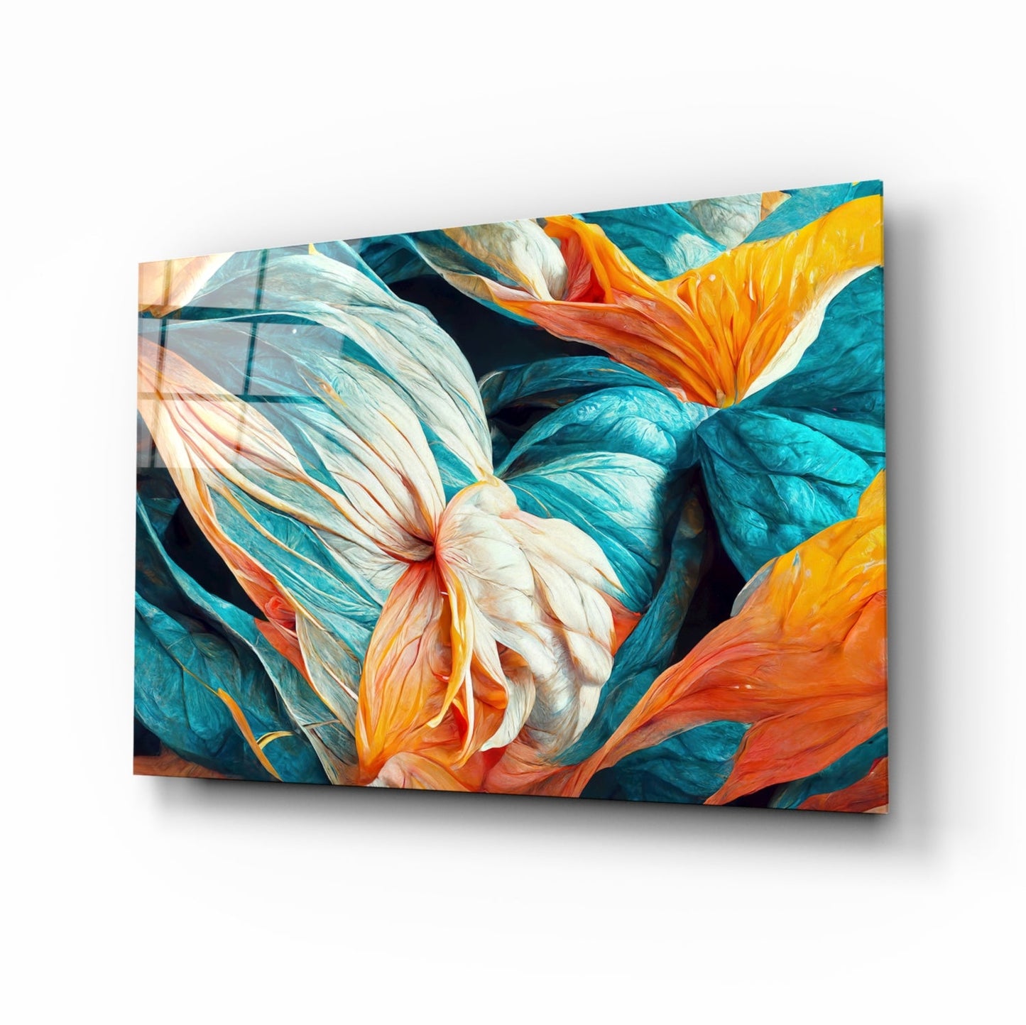 Flowerish Glass Wall Art