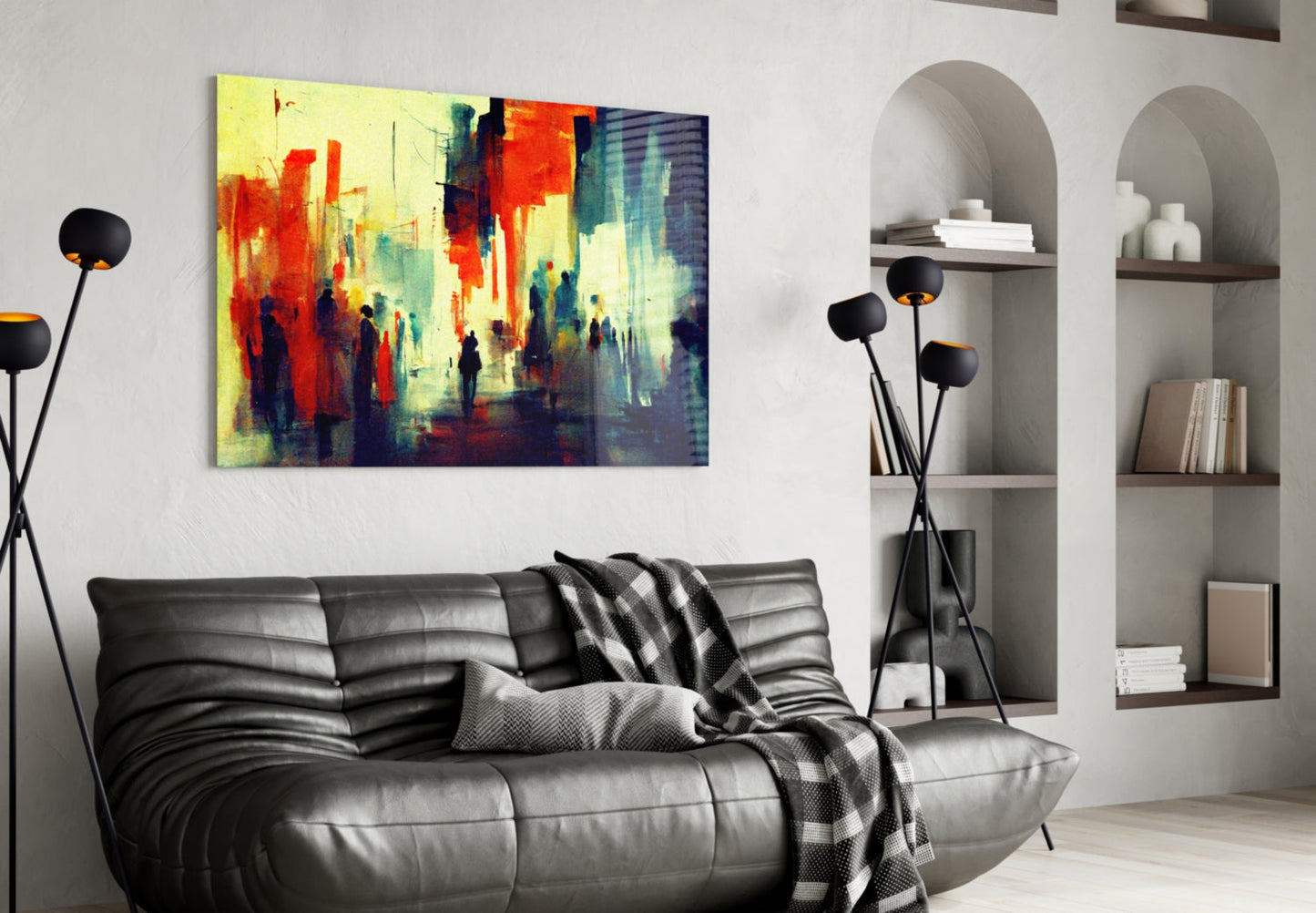 Silhouettes Glass Wall Art