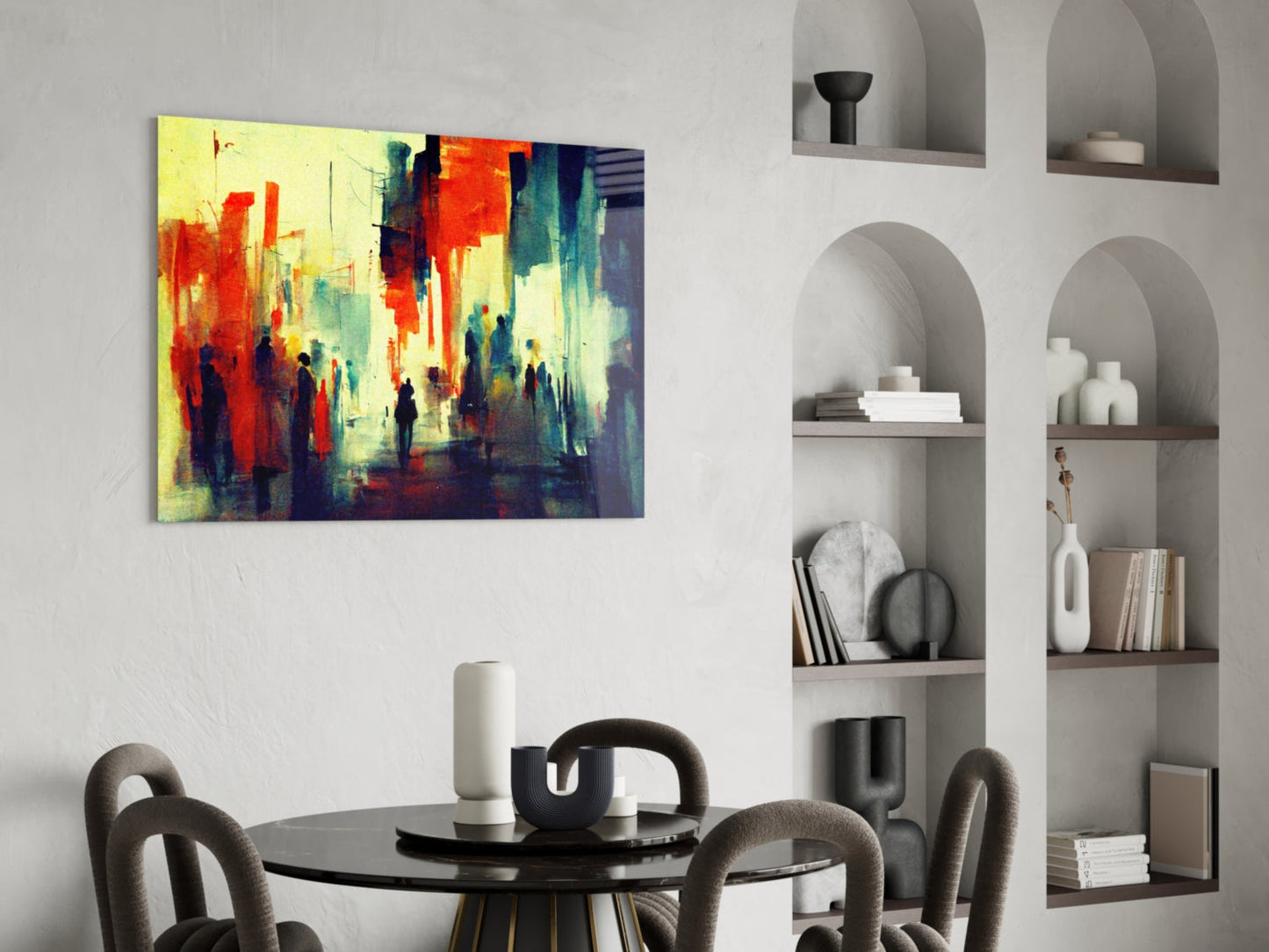 Silhouettes Glass Wall Art