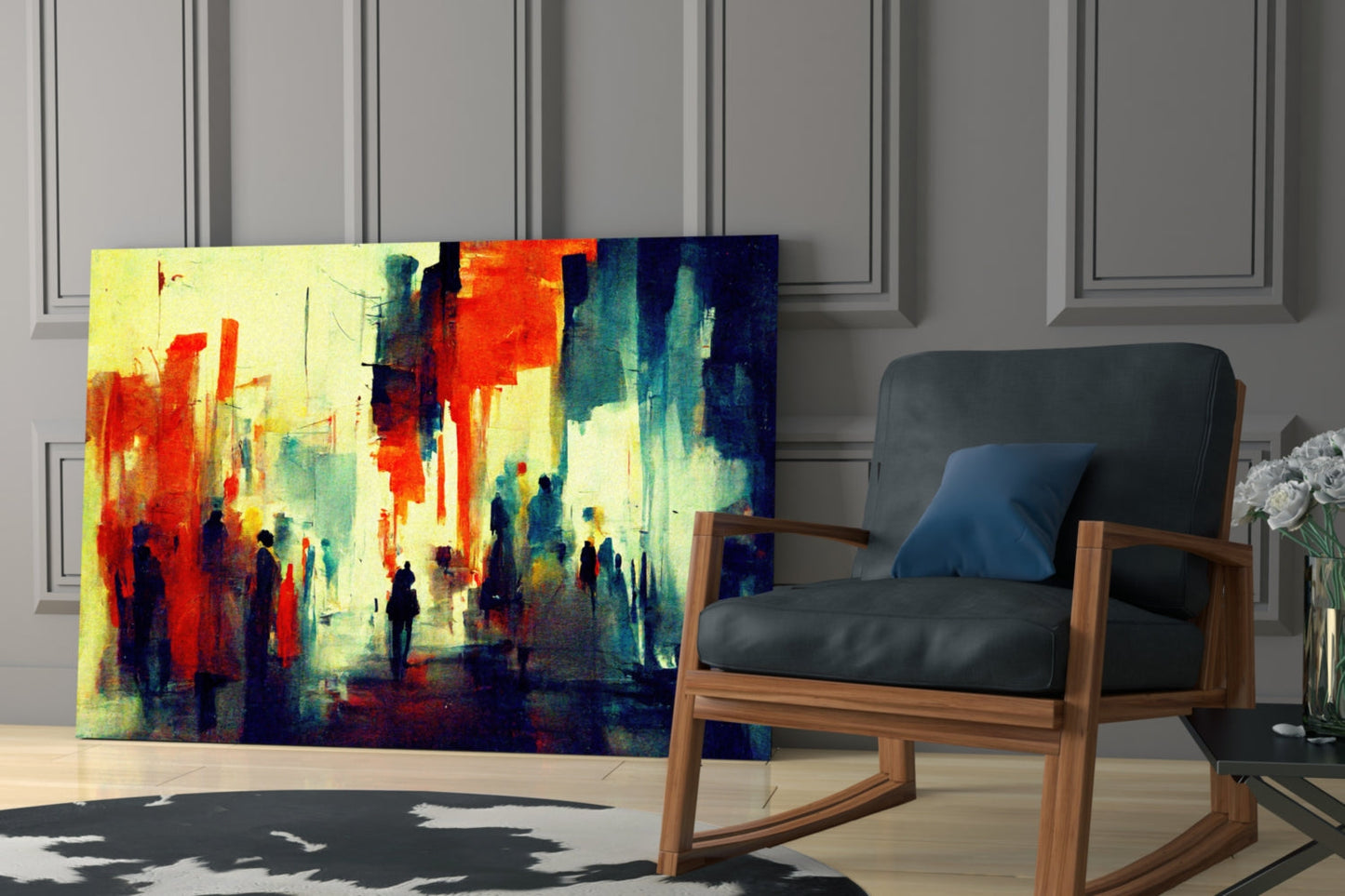 Silhouettes Glass Wall Art