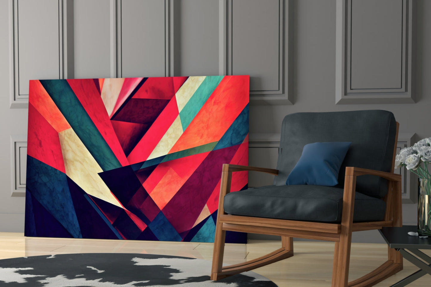 Corners Glass Wall Art