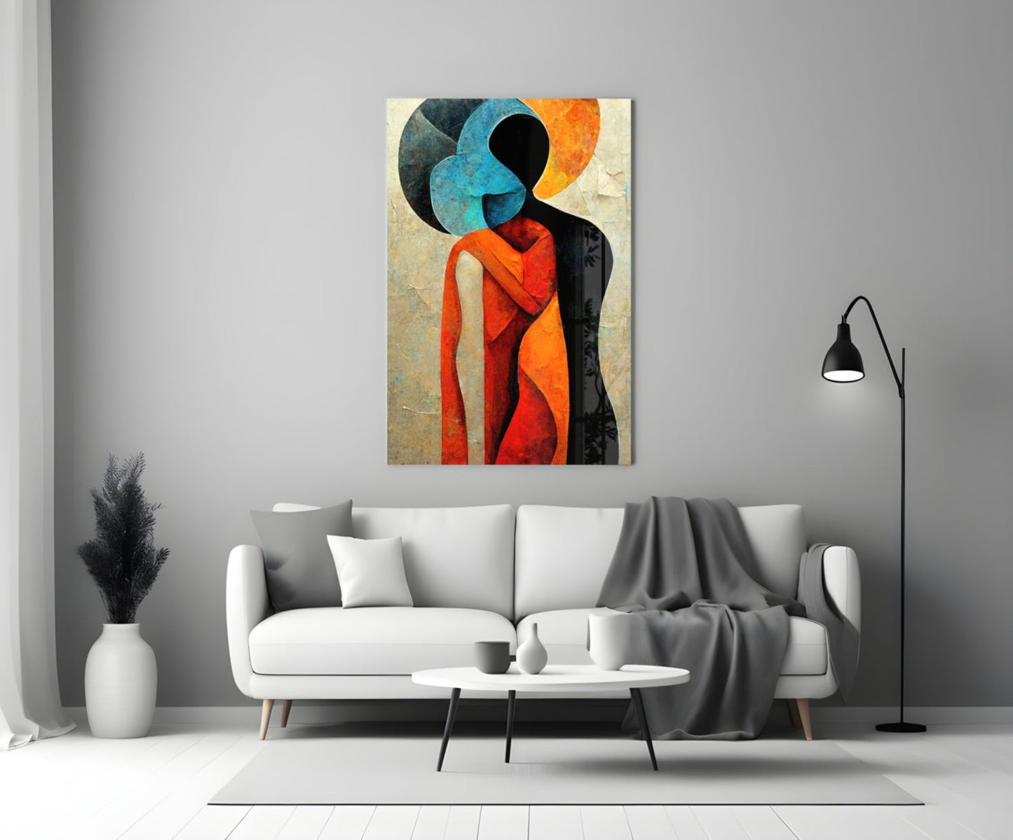 Hug Glass Wall Art