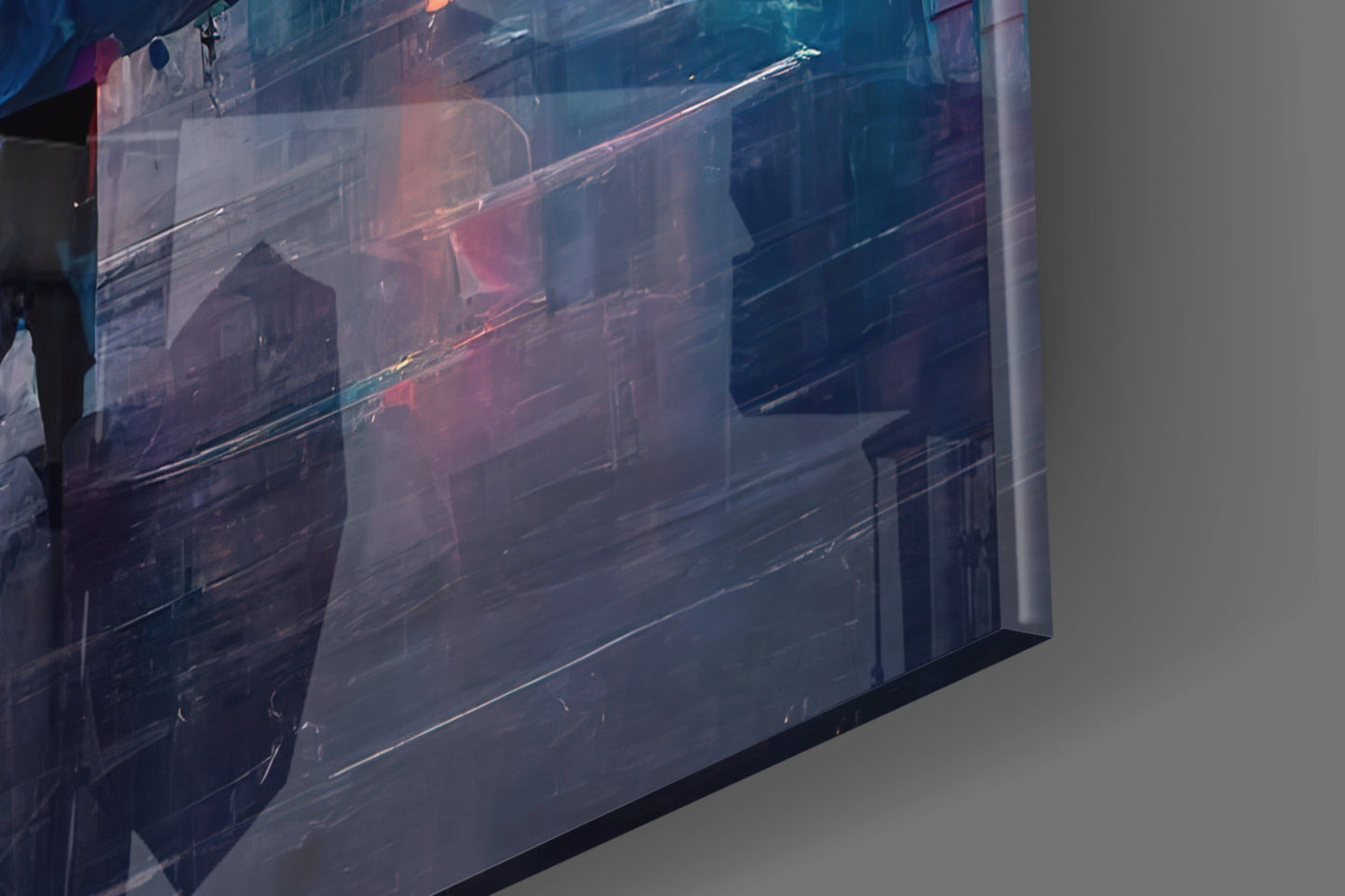 Cubic Walk Glass Wall Art