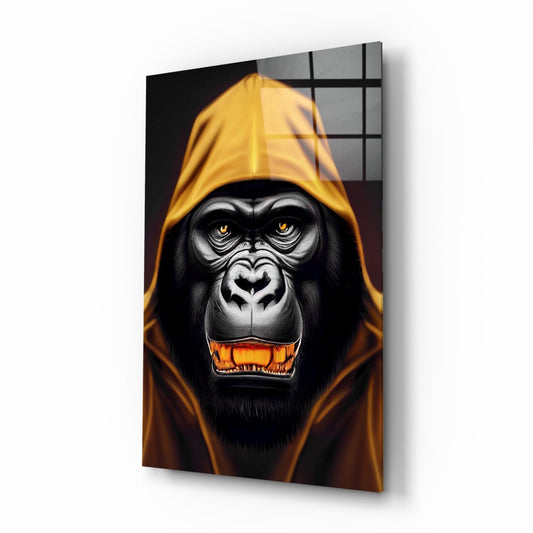 Angry Smile Glass Wall Art