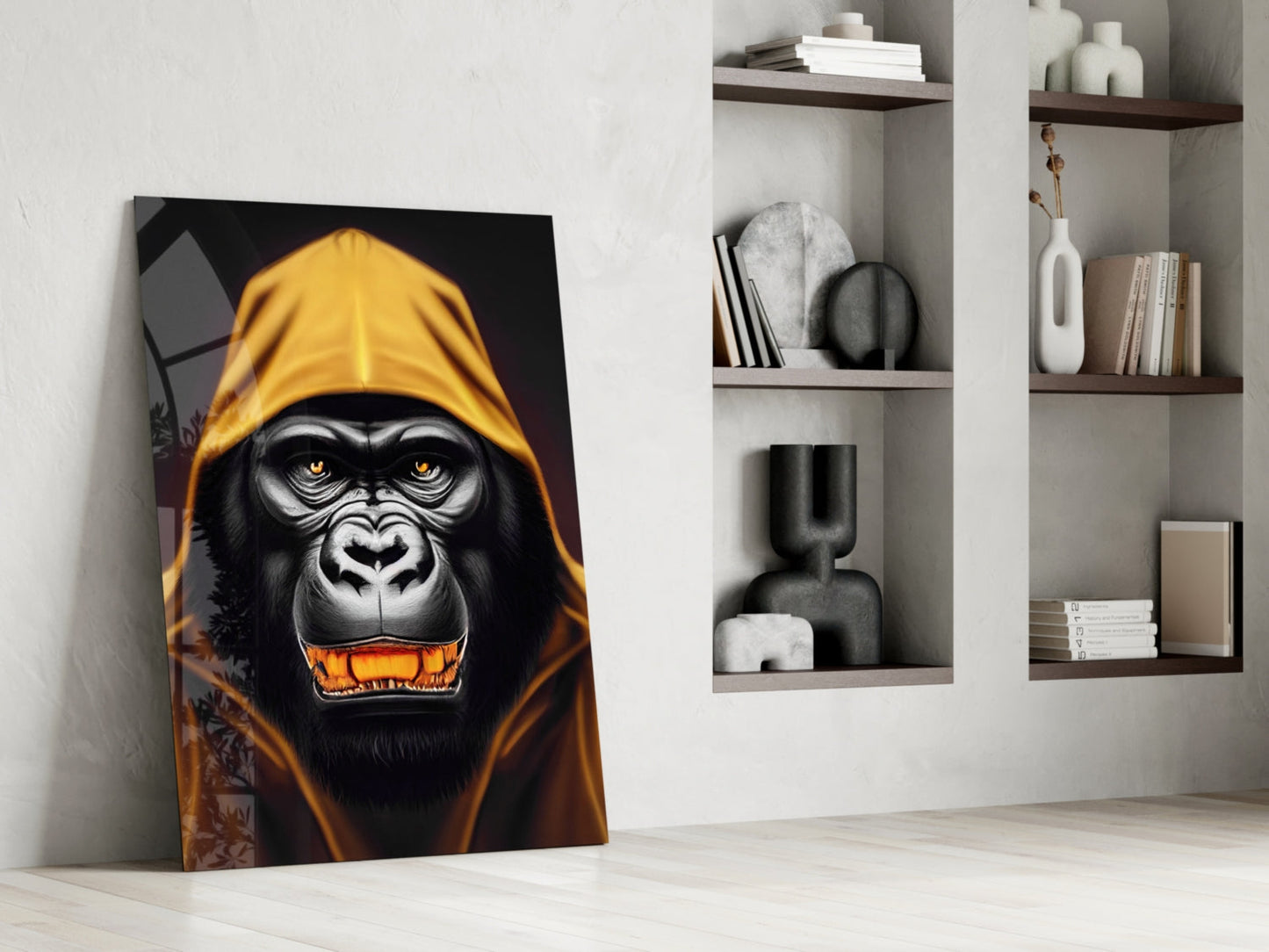 Angry Smile Glass Wall Art