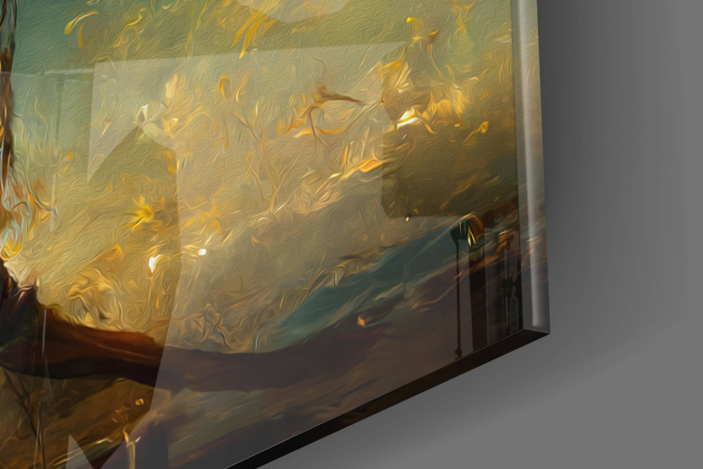 Mysticism Starlit Dervish Glass Wall Art
