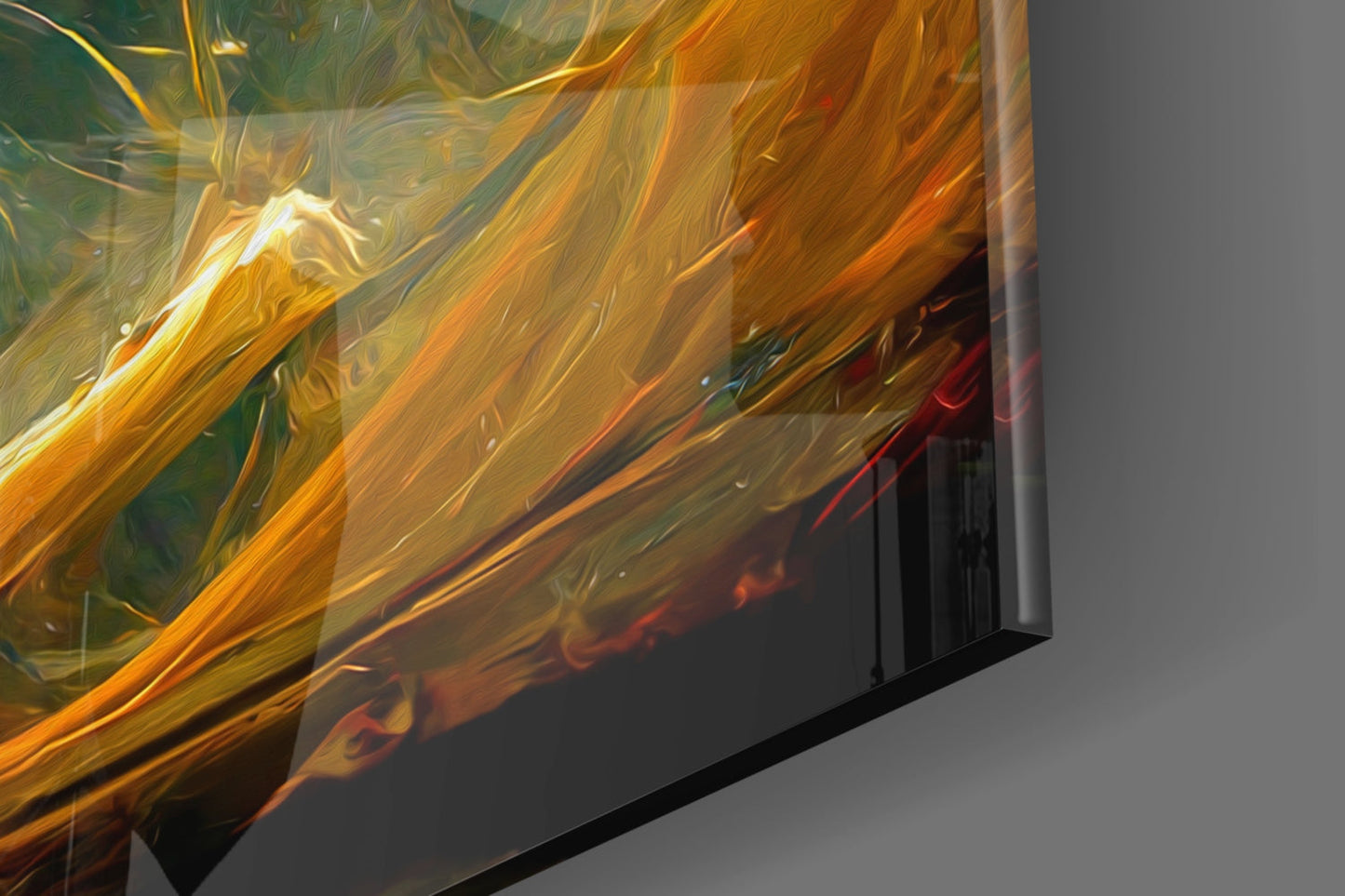 Mysticism Twirling Dervish Glass Wall Art