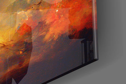 Mysticism Sufi Dancer Glass Wall Art