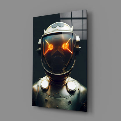 Robotic View Glass Wall Art