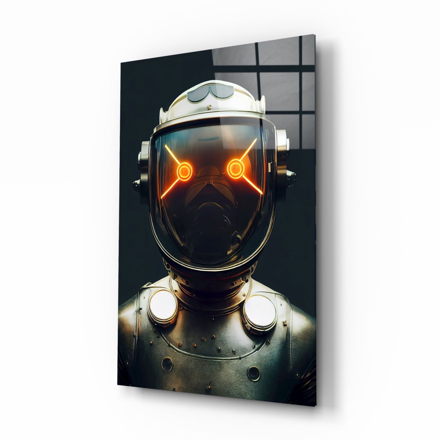 Robotic View Glass Wall Art